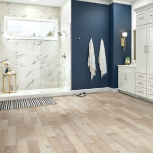 laminate flooring in bathroom | Homespun Furniture | Riverview, MI