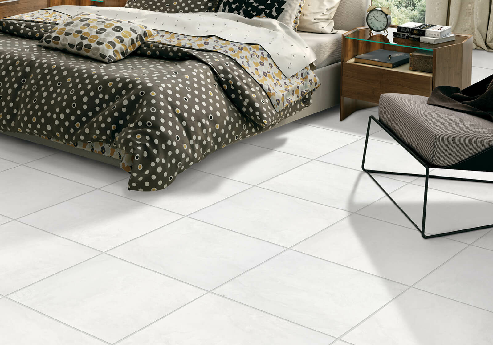 tile in bedroom | Homespun Furniture | Riverview, MI